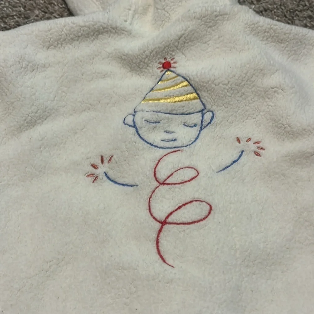 Fisher Price Vintage‎ Button Up Reversible Infant Jacket 3M